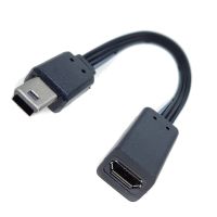 1PC New Black Micro USB Female to Mini USB Male Adapter Charger Converter Adapter V3 to V8 adapter 10CM 20CM