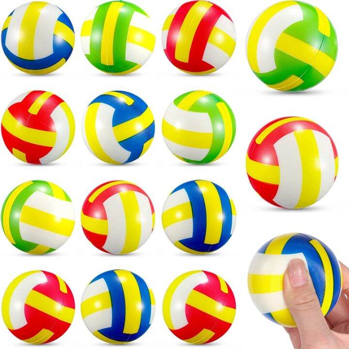 30Pcs Mini Volleyball Stress Balls 2.36 Inch Sports Balls Mini