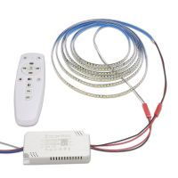 (LED strip+2.4G remote transformer) 200D 5B10CX2 2835 LED strip 3 meters 60Wx2 LED ribbon for repairing chandeliers