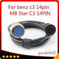 สำหรับ Benz MB Star สาย14PIN OBD II 14 Pin เชื่อมต่อสายเคเบิลเครื่องมือวินิจฉัยรถยนต์ Star C3 Multiplexer Tool-Xentry Cable