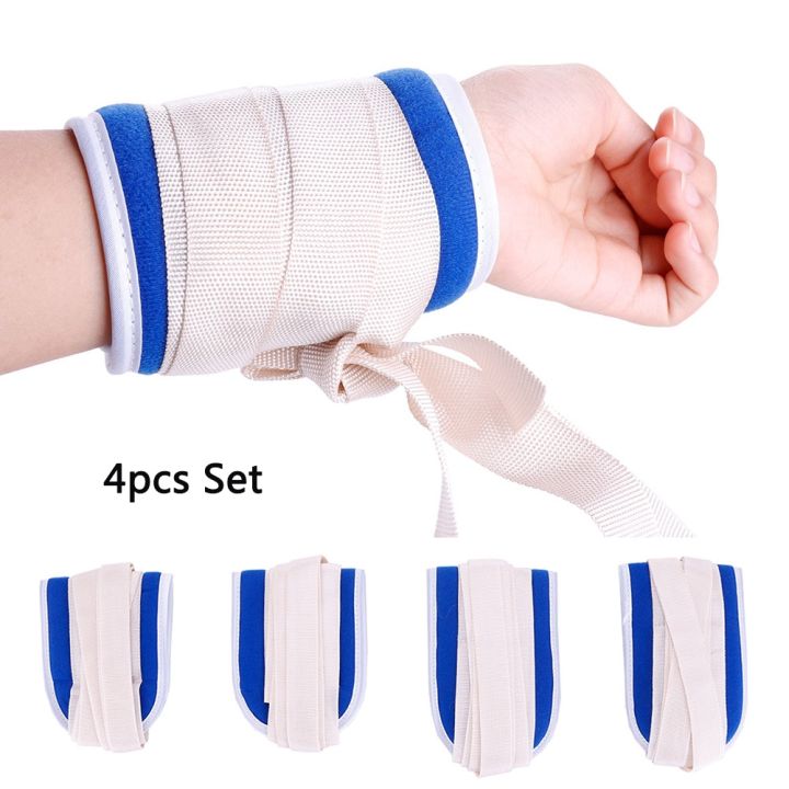 4pcs-set-new-fashion-medical-limbs-restraint-strap-patients-hands-and-feet-limb-fixed-strap-belt-for-elderly-mental-patient-use