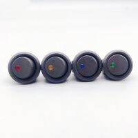 4pcs 12/220V 3-Pin 4-color cat eye round rocker LED light toggle rocker switch ship Car Home industrial SPST ON-OFF 5A 250V Shoes Accessories