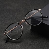 YCCRI Blue Light Blocking Reading Glasses Round Frame Presbyopic Glasses Men and Women Fashion High-Definition Anti-Blue Light