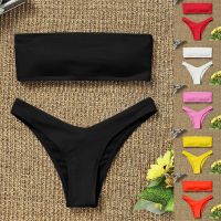 【JH】 Waist Swimsuit Swimwear Piece Push-up Set Tummy Bathing Mujer Beachwear