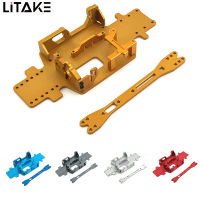 Metal Chassis Servo Mount Motor Battery Mount RC Car Upgrade Parts Compatible For Wltoys 1/28 284161 284010 284131 K989