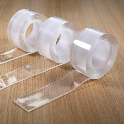 Transparent Sided Tape Reuse Tapes Adhesives plastic Super Glue