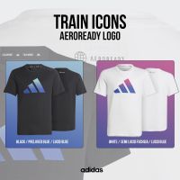 Adidas Collection เสื้อยืด เสื้อคอกลม สำหรับเด็ก เสื้อ อาดิดาส Kid KD Train Icons AEROREADY TEE HR5924 BK / IC5410 WH (900)