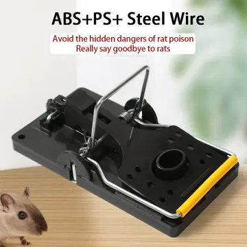 3 pcs Mice Mouse Traps Mousetrap Bait Home Garden Supplies Reusable Black  Metal High Sensitive Snap Spring Rodent Catcher 