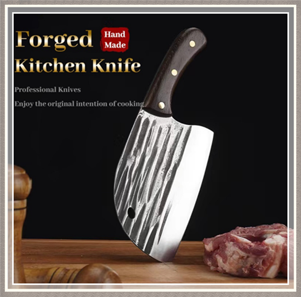 Handmade Sharp Forged Stainless Steel Chef's Kitchen Knife Hammer