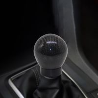 Car Racing Real Carbon Fiber Ball Shift Knob Manual Transmission Gear Shifter Knob With 3 Adapters