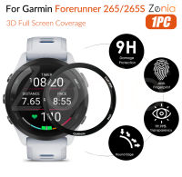 Zenia ฟิล์มป้องกันขอบโค้งปกป้องทุกส่วนของเครื่องหน้าจอ20D HD เต็มจอ1ชิ้นสำหรับ Garmin Forerunner 265 265S Forerunner265 Forerunner265S นาฬิกาอัจฉริยะความละเอียด HD 9ชั่วโมง3มิติแก้วป้องกันอุปกรณ์ฟิล์มป้องกันรอยขีดข่วนป้องกันการระเบิด