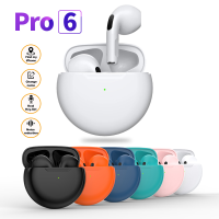 Pro 6 wireless headphones Bluetooth Earphone Wireless Bluetooth 5.0 Headphones Waterproof Sport Headsets Noise Reduction Earbuds