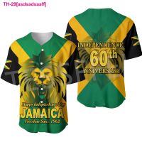 asdsadsaaff 2022 แอฟริกาpaís reggae jamaica leão Tatuagem colorido Retro 3dprint Verão Harajuku camisa de beisebol camisasมังงะcurta x2