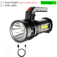 6000LM LED Flashlight Long Shot Use USB Rechargeable Outdoor Camping Lantern P500 Waterproof Searchlight Spotlight Floodlight