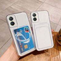 VIVO Y27เคสมือถือขายดี4G 5G 2023ใสพร้อมเคสที่ใส่บัตรนุ่มกันกระแทกเคสใส่โทรศัพท์ Vivoy27