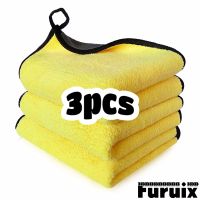 【cw】 3pcs Extra Thick car Cleaning Rags - Reusable-Microfiber Dust Cloth Lint Drying Car