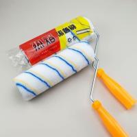 [Fast delivery]Original 4-inch 6-inch 9-inch yellow-blue strip medium-haired short-haired roller brush interior and exterior wall latex paint waterproof paint decoration roller brush