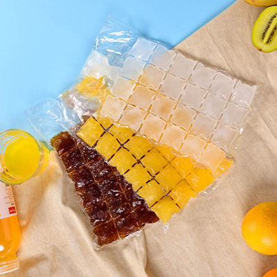 Wonderlife 10Pcs Ice Cube Bags Ice-making Bag Self-Seal Disposable Faster Freezing Maker Transparent Ice Cube Trays Mold