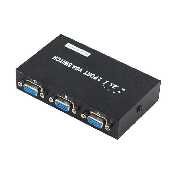 2 In 1 Out Port 1080P VGA Metal Switch Selector Box VGA/SVGA Manual
