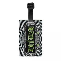【DT】 hot  Horror Beetlejuice Luggage Tags for Suitcases Cute Halloween Horror Film Baggage Tags Privacy Cover ID Label