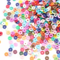 【CW】○✐✲  330Pcs Soft Polymer Clay Beads 6mm Heishi Flat Round Chip Disk Spacer Loose Jewelry Making Necklace