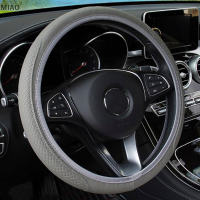 MIAO Car Auto STEERING WHEEL COVER ถุงมือไมโครไฟเบอร์ Breathable Anti-SLIP 15 /38cm