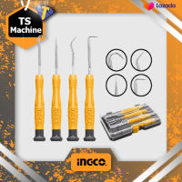 INGCO ไขควงงัดซีลยาง 4 ตัวชุด รุ่น HKPHS0401 ( 4 pcs Pick and Hook Set ) ชุดไขควง ไขควงปลายแหลม ไขควงงัดโอริง