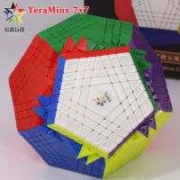 YuXin TeraMinx 7x7 HuangLong Megamin Cube High Level Puzzle Cubo magico Stickerless Megaminxeds Multi Dodecahedron Cubing player Brain Teasers