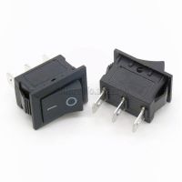 10PCS เรือประเภทสวิทช์15*21มม. 3PIN SPST เปิด/ปิดเรือ Rocker Switch 6A/250V 10A/125V 15X21mm