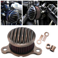 Bronze Air FILTER รถจักรยานยนต์ intake Air CLEANER ระบบสำหรับ Harley Sportster XL เหล็ก883 XL1200 48 72 2004-2014 filtre A Air Cars