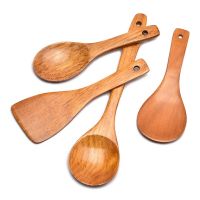 Wood Rice Spoon Rice Paddle Scoop Household Non-stick Pot Rice Spoon Big Serving Spoon Kitchen Utensils Tableware Wholesale Cooking Utensils