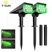 T-SUN Adjustable Solar Spotlight Solar Garden Light IP65 Solar Power Green Light For Yard Path Tree Decor Solar Light Outdoor