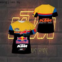 New summer tshirt standard Red Bull KTM motorcycle racing logo 3D printing Racer T-shirts high quality Harajuku short sleeved Jersey