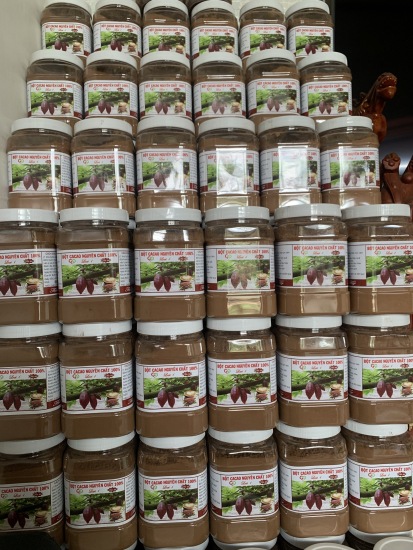 Bột cacao nguyên chất  2 kg 4 hũ  bột cacao nguyên chất từ đắk lắk loại - ảnh sản phẩm 2