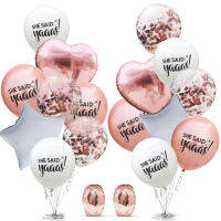 Mr to MrsJust Married Printed Latex Balloons Love Heart Confetti Latex Balloons Romantic Wedding Decoration