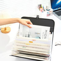 13 Pockets Expanding Wallet A4 Size Paper Storage Case Office And School Document Organizer Paper Storage Bag Portable Expanding File Folder A4 Size Document Organizer