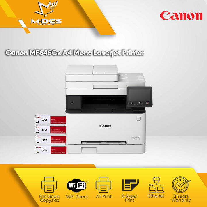 Canon ImageCLASS MF645CX Wireless All In One A4 Color LaserJet Printer ...