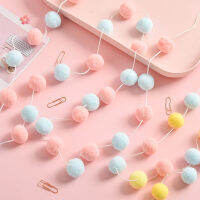 0duw 1PC/2.3M DIY Craft Hair BallของประดับแขวนDIYตกแต่งนุ่มผ้าขนสัตว์น่ารักลูกสักหลาดCreative Partyตกแต่ง