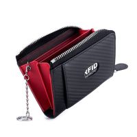 Card Holder Men Change Purse Carbon Fiber Minimalist Rfid Wallet For Credit Cards Bank Business ID Card Holder Car Key Case Card Holders