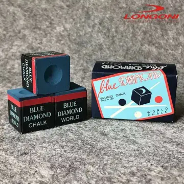 Longoni Blue Diamond Chalks Billard Pool Chalk 2Pcs/box