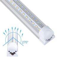 [Super bright bulb] T8หลอดไฟ LED หลอดไฟ2FT 20W 2000lm สีขาวใส Milky Cover Dual V-Shape Integrated Single Fixture เพดาน