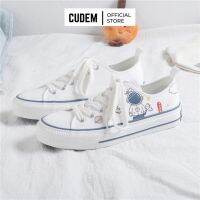 Low Top Sneakers With Flat Sole Printed Apolo Astronaut Pattern in Korean Style For Women S19