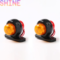 Shine 2pcs รถรถบรรทุกไฟ LED 12V/24V ด้านข้าง MARKER Light เค้าร่างโคมไฟสำหรับรถบรรทุก SUV