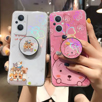 เคสโทรศัพท์ OPPO Reno8 T Reno8z 5G Reno8 Pro 5G การ์ตูนน่ารักซิลิโคนอ่อนเคสใส่โทรศัพท์ Oppo Reno 8z Reno 8 Reno8pro ฝาครอบโทรศัพท์พร้อมขายึด