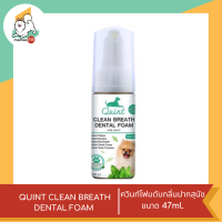 QUINT CLEAN BREATH DENTAL FOAM ควินท์โฟมดับกลิ่นปากสุนัข ขนาด 47ml.