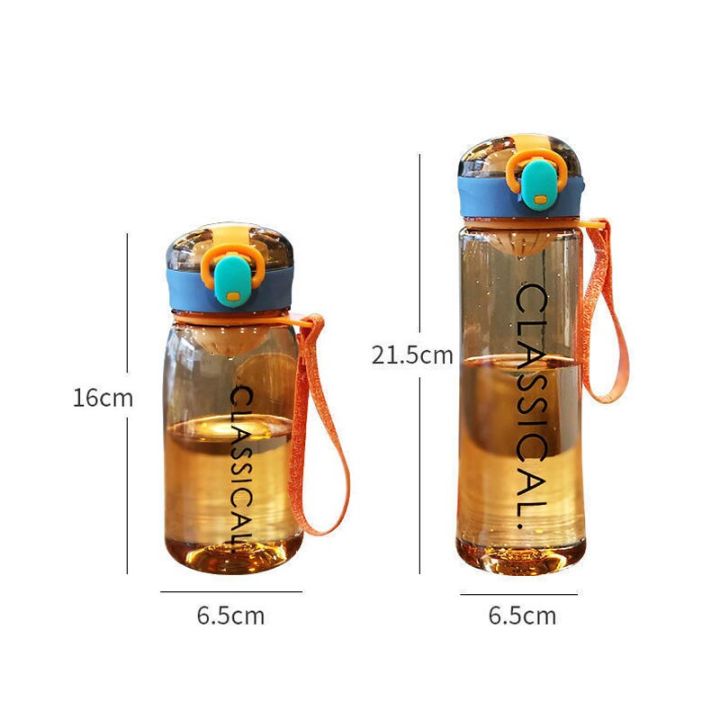 ขวดน้ำดื่มแบบคลาสสิก400-500มล-ถ้วยไร้สาร-bpa-ขวดน้ำดื่มพลาสติกแนวสปอร์ตพกพาสะดวกขวดน้ำกันน้ำ