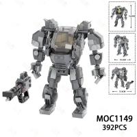 392PCS Avatar AMP Mecha Model Building Blocks DIY Movie Action Figure Combat Weapon MOC Assemble Brick Toys For Children MOC1149