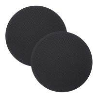 2Pcs Round Insulation Silicone Mats Non-Slip Heat-Resistant Anti-Scalding Honeycomb Multifuctional Coasters