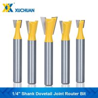 1/4 Shank Dovetail Joint Router Bit 1 / 4-7 / 8 งานไม้แกะสลักบิตมิลลิ่งคัตเตอร์สําหรับงานไม้ Toos