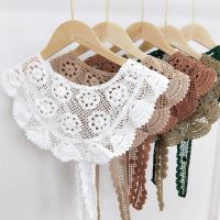 【Miki Xinyuan】 KoreaScarf Womentangle Shawl WrapsHead ScarfKnit Crochet Shawl Neckerchief Hollow Solid Bandana